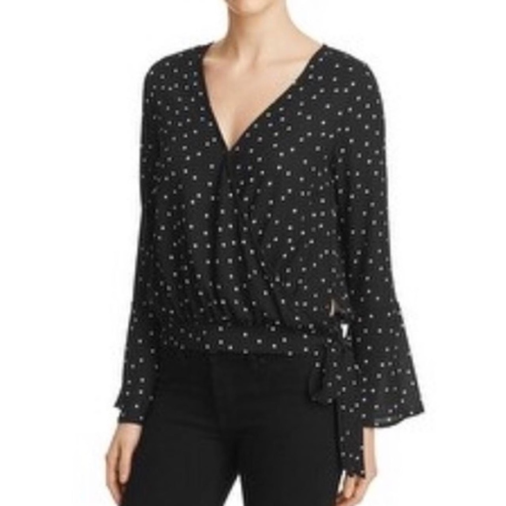 Vintage Havana wrap-style blouse